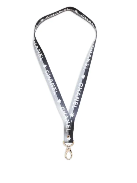 CHANEL Pre-Owned correa para el cuello con logo estampado 2000-2020