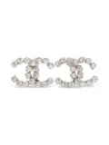 CHANEL Pre-Owned 2000s CC Mark crystal earrings - Silver