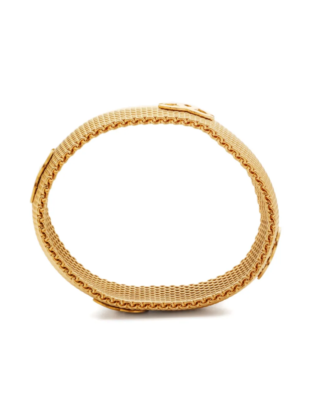 CHANEL Pre-Owned 1996 CC Mark mesh bracelet | Gold | Image 1