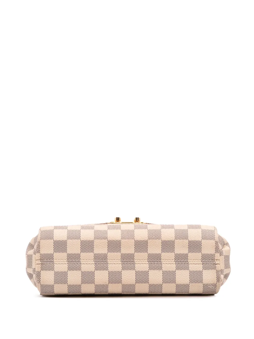 Pre-owned Louis Vuitton 2016 Damier Azur Croisette Satchel In White
