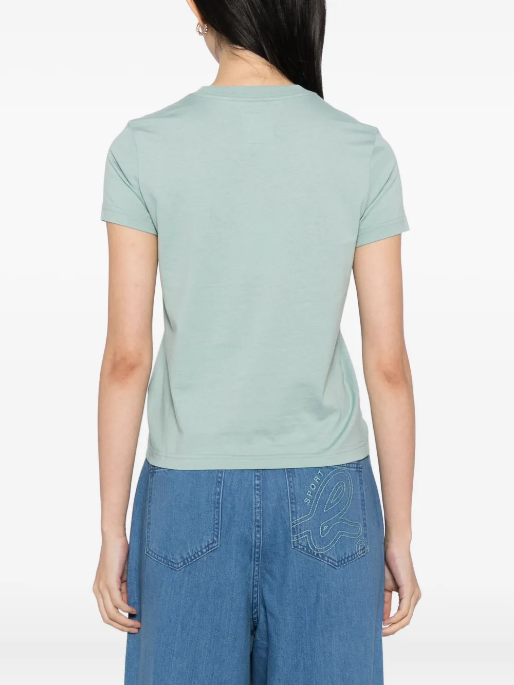 SPORT b. by agnès b. T-shirt met logoprint Groen