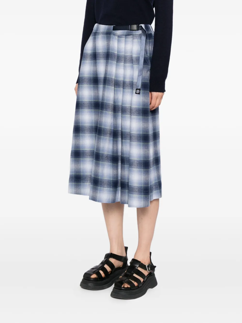 Sport B. By Agnès B. Checkered Plaid Skirt In Multi