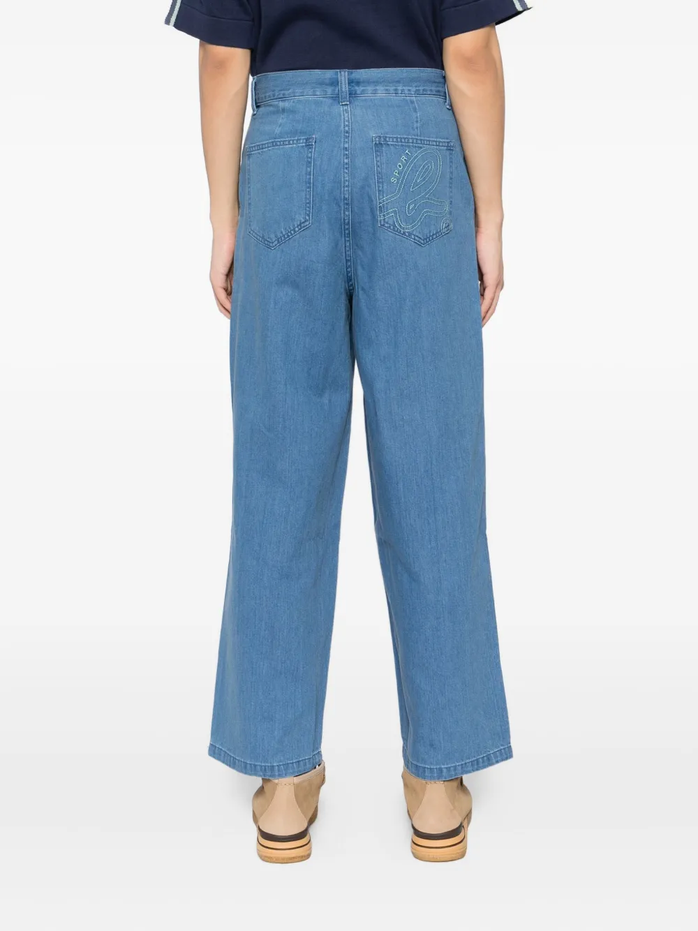 SPORT b. by agnès b. Katoenen jeans Blauw