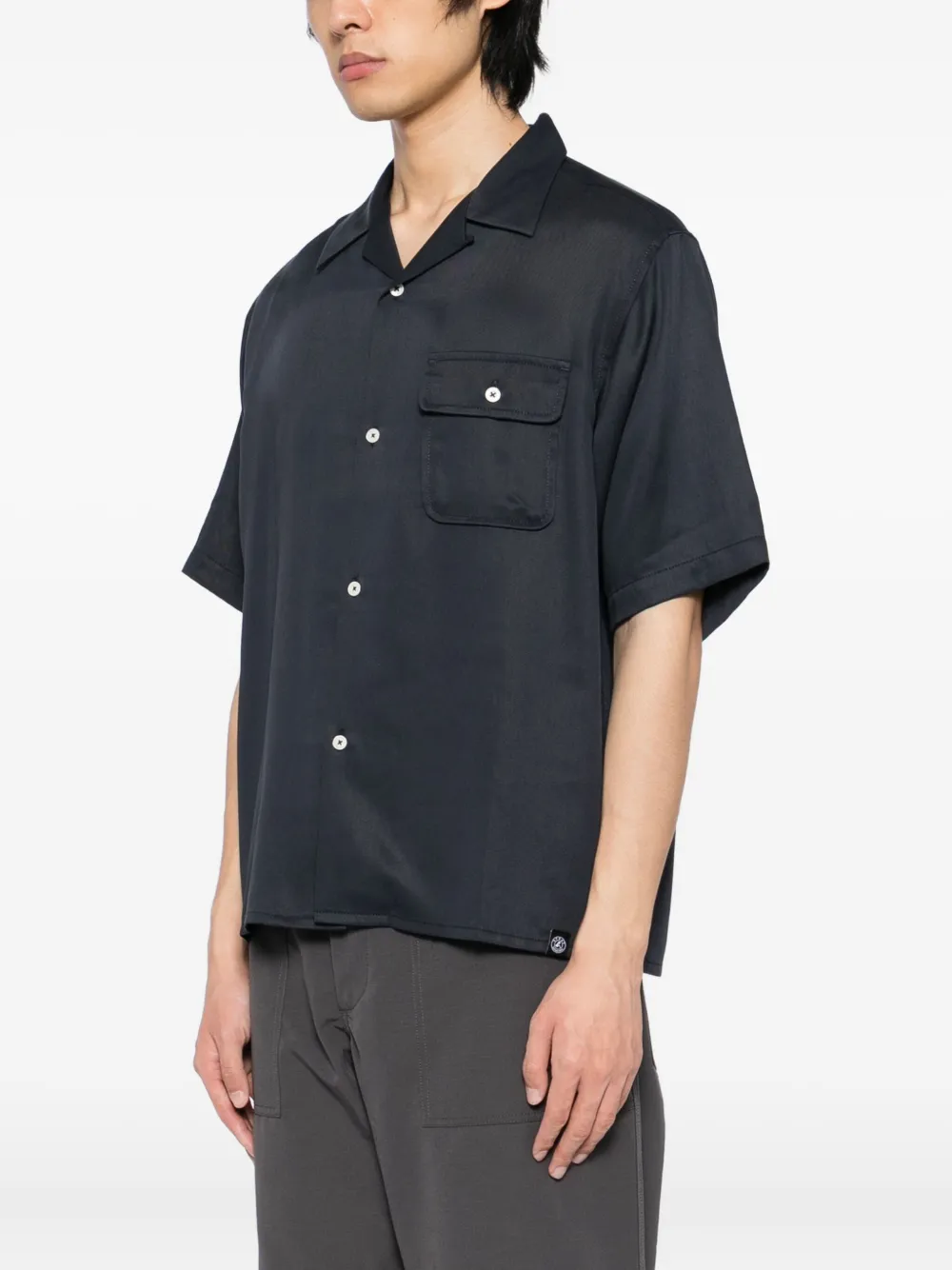 SPORT b. by agnès b. Tencel overhemd Blauw