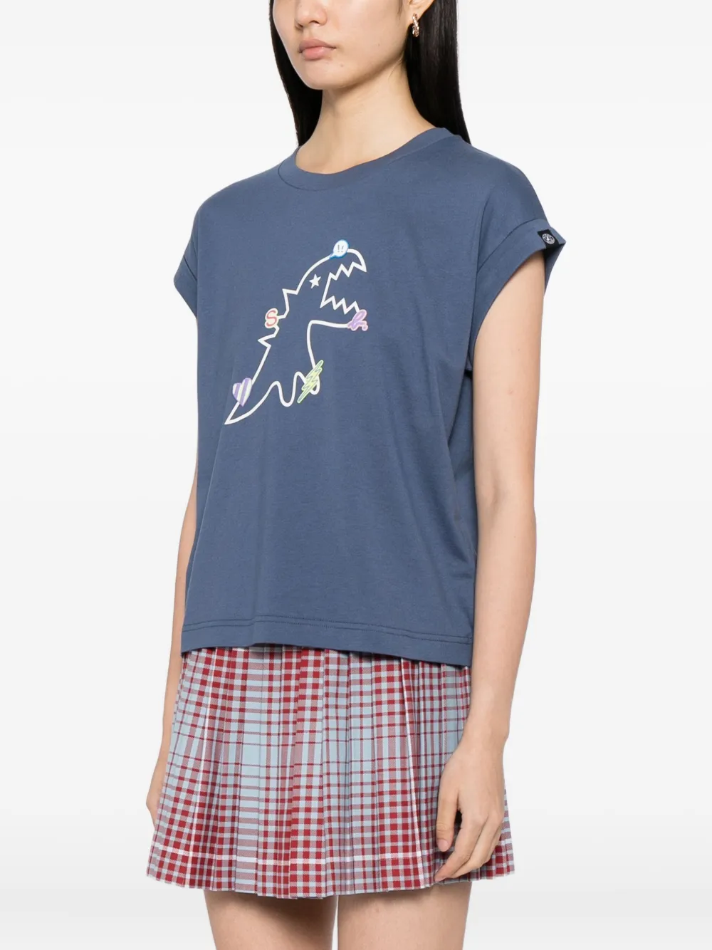 Sport B. By Agnès B. Logo-print Cotton T-shirt In Blue