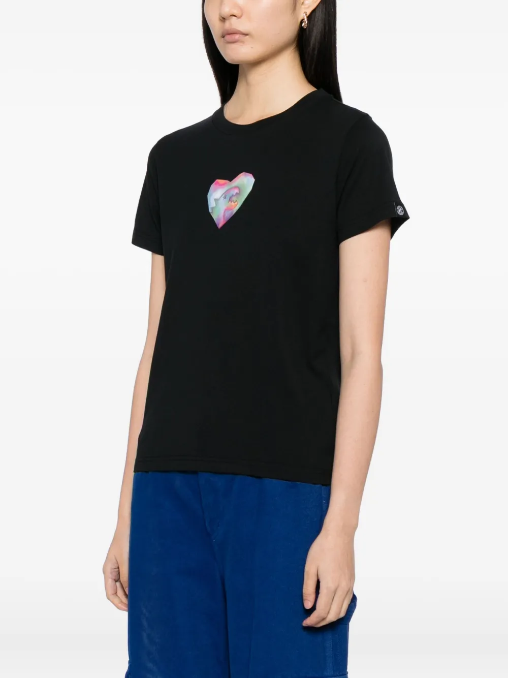 Sport B. By Agnès B. Heart Dino T-shirt In Black