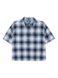 SPORT b. by agnès b. plaid cotton shirt - Blue