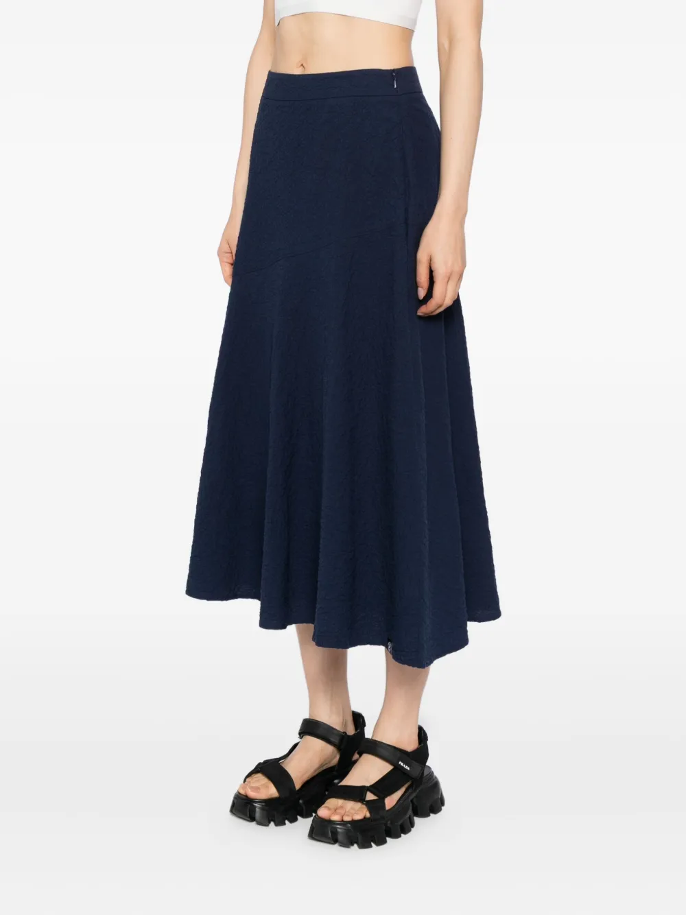 Sport B. By Agnès B. A-line Midi Skirt In Blue