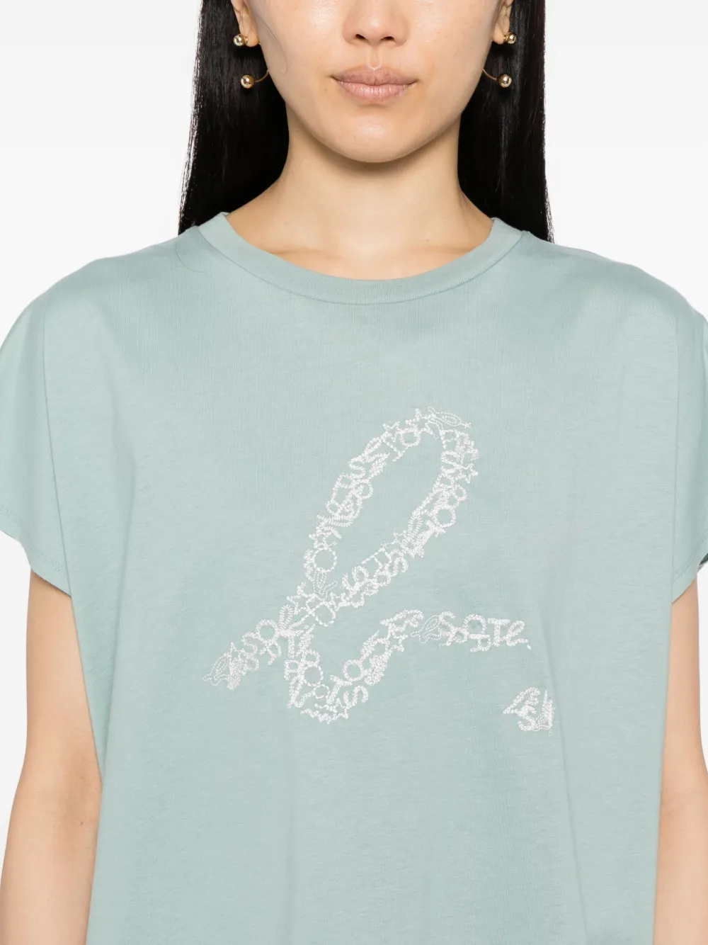 Sport B. By Agnès B. Logo-embroidered T-shirt In Green