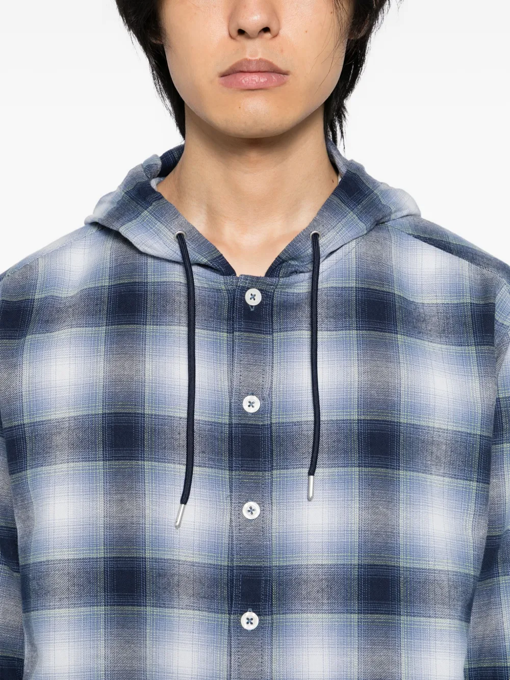 SPORT b. by agnès b. Geruit overhemd Blauw