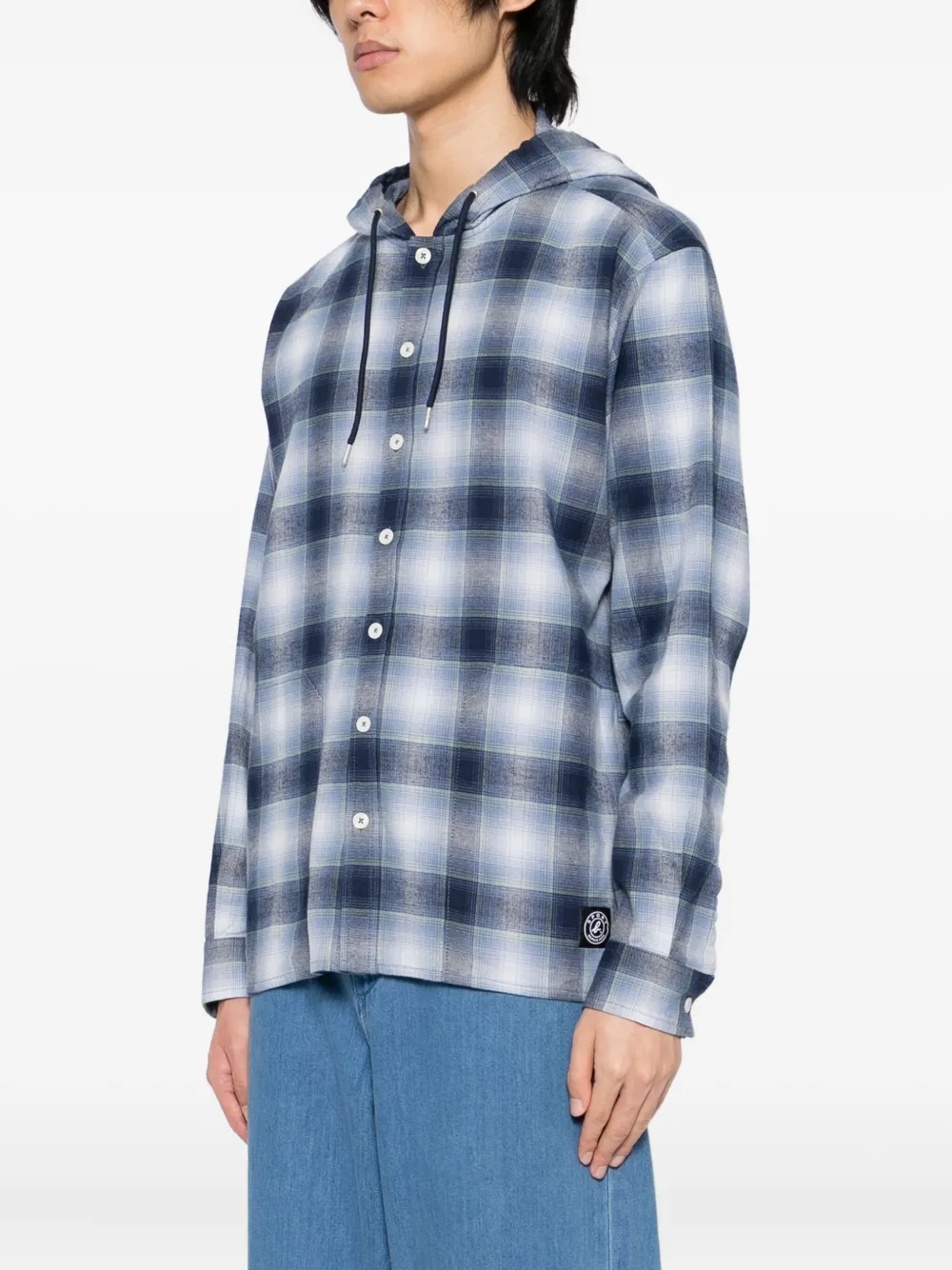 SPORT b. by agnès b. Geruit overhemd Blauw