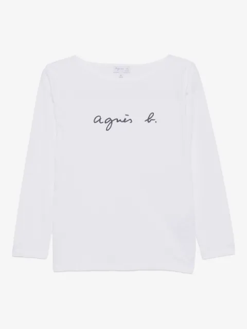 agnès b. playera con logo New
