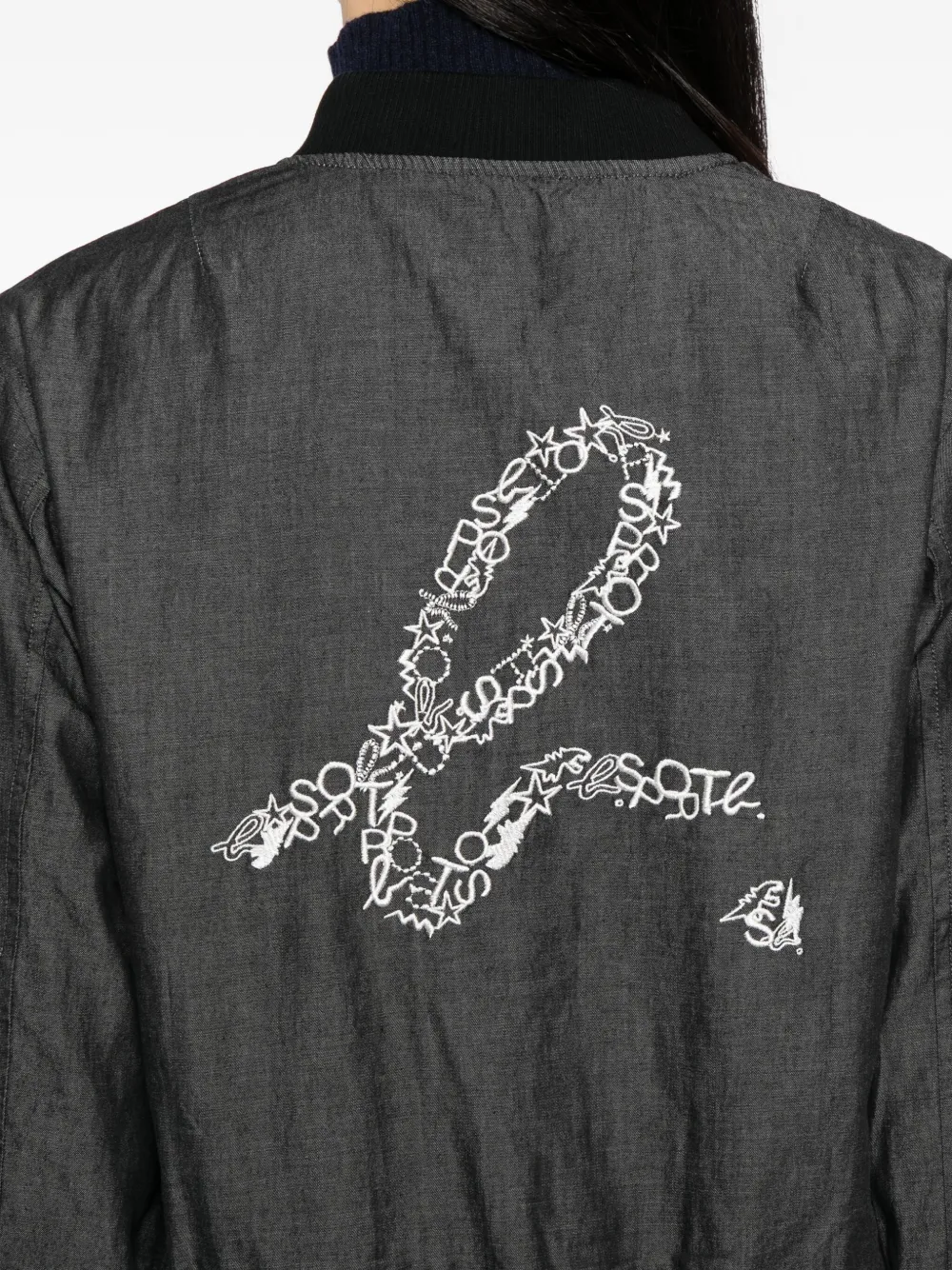 Sport B. By Agnès B. Reversible Bomber Jacket In Black