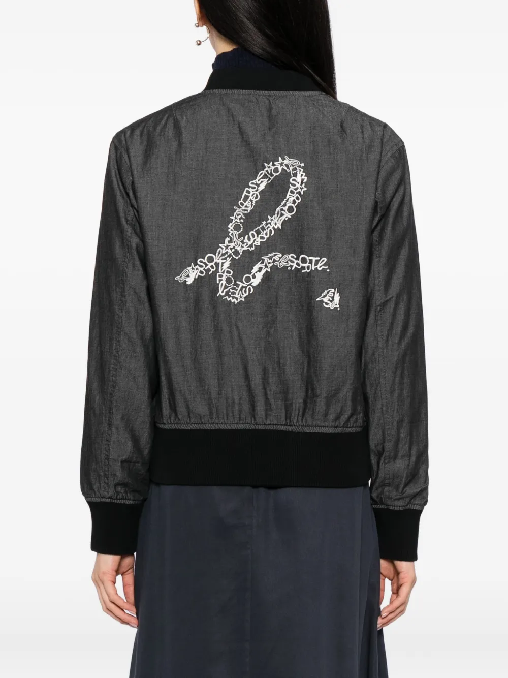 Sport B. By Agnès B. Reversible Bomber Jacket In Black