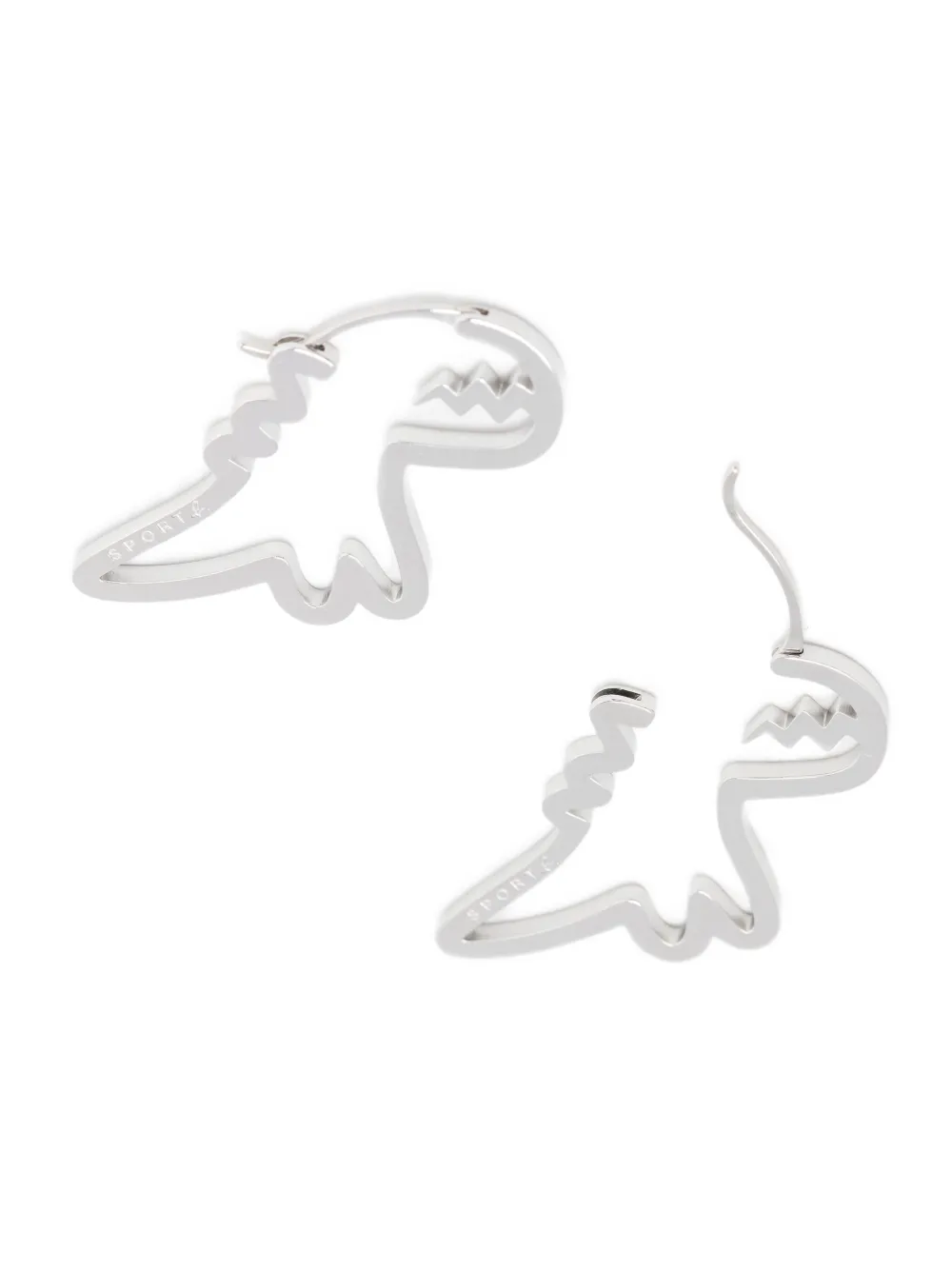 Sport B. By Agnès B. Dino-shape Earrings In Metallic