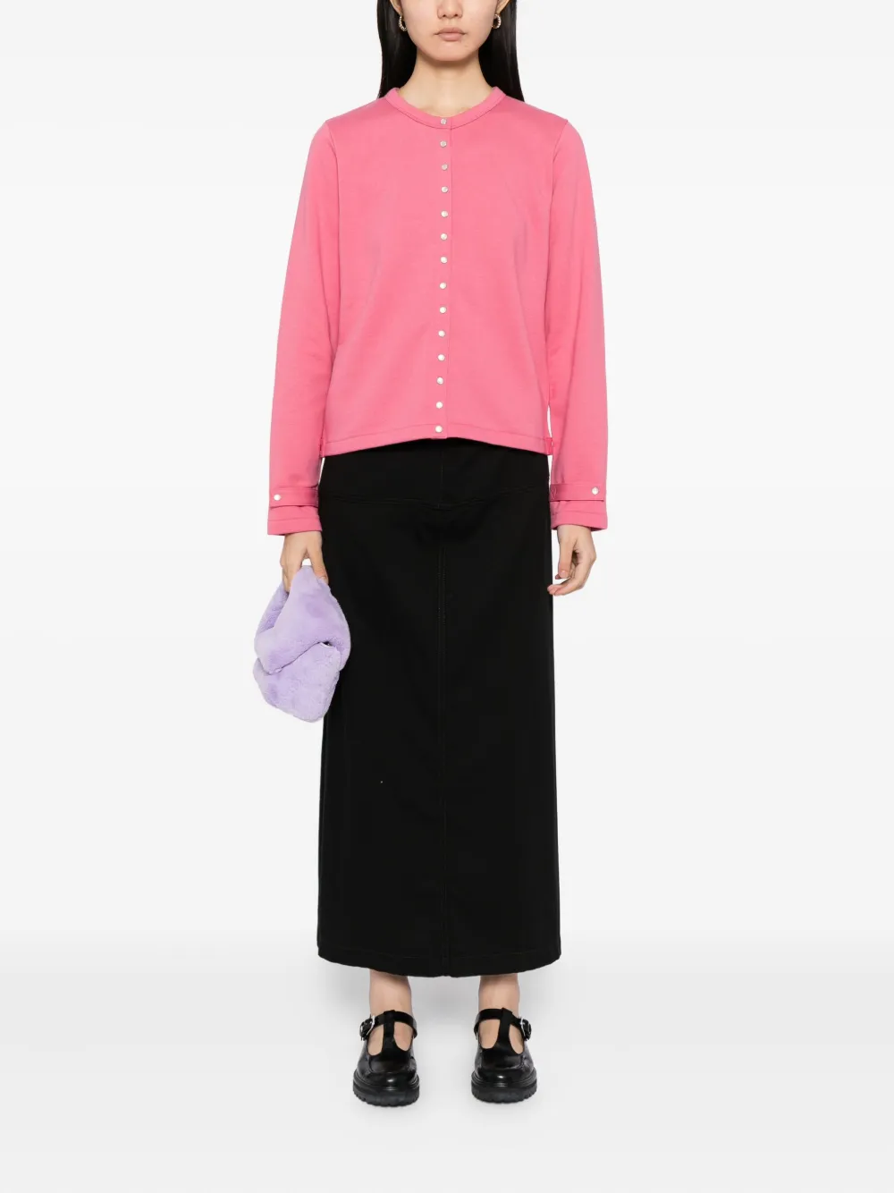 agnès b.  snap cotton cardigan | Cardigans | Image 2