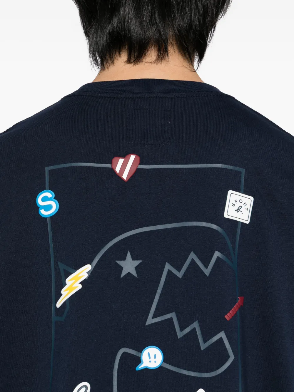 Sport B. By Agnès B. Dino-print T-shirt In Blue