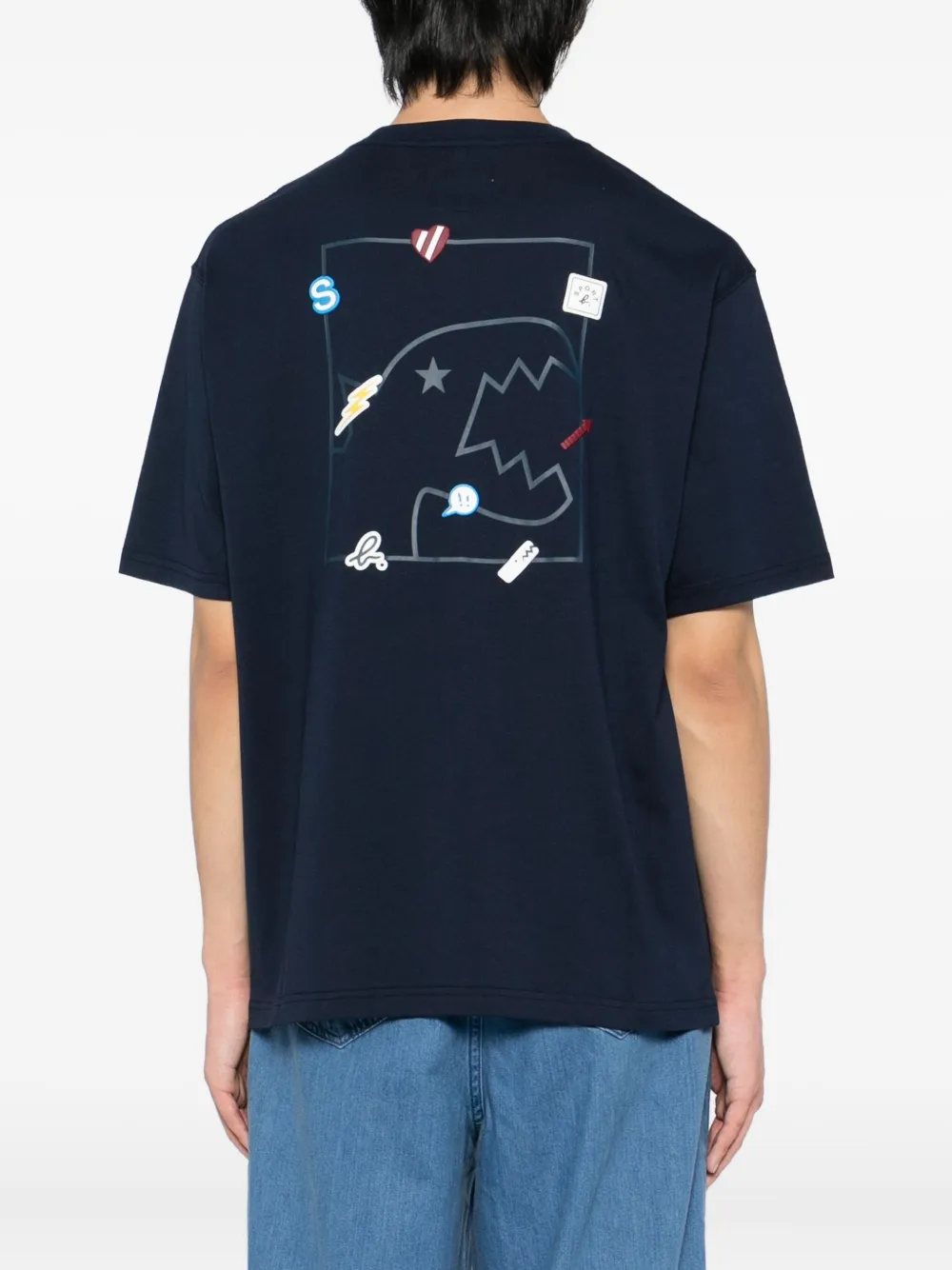 Sport B. By Agnès B. Dino-print T-shirt In Blue