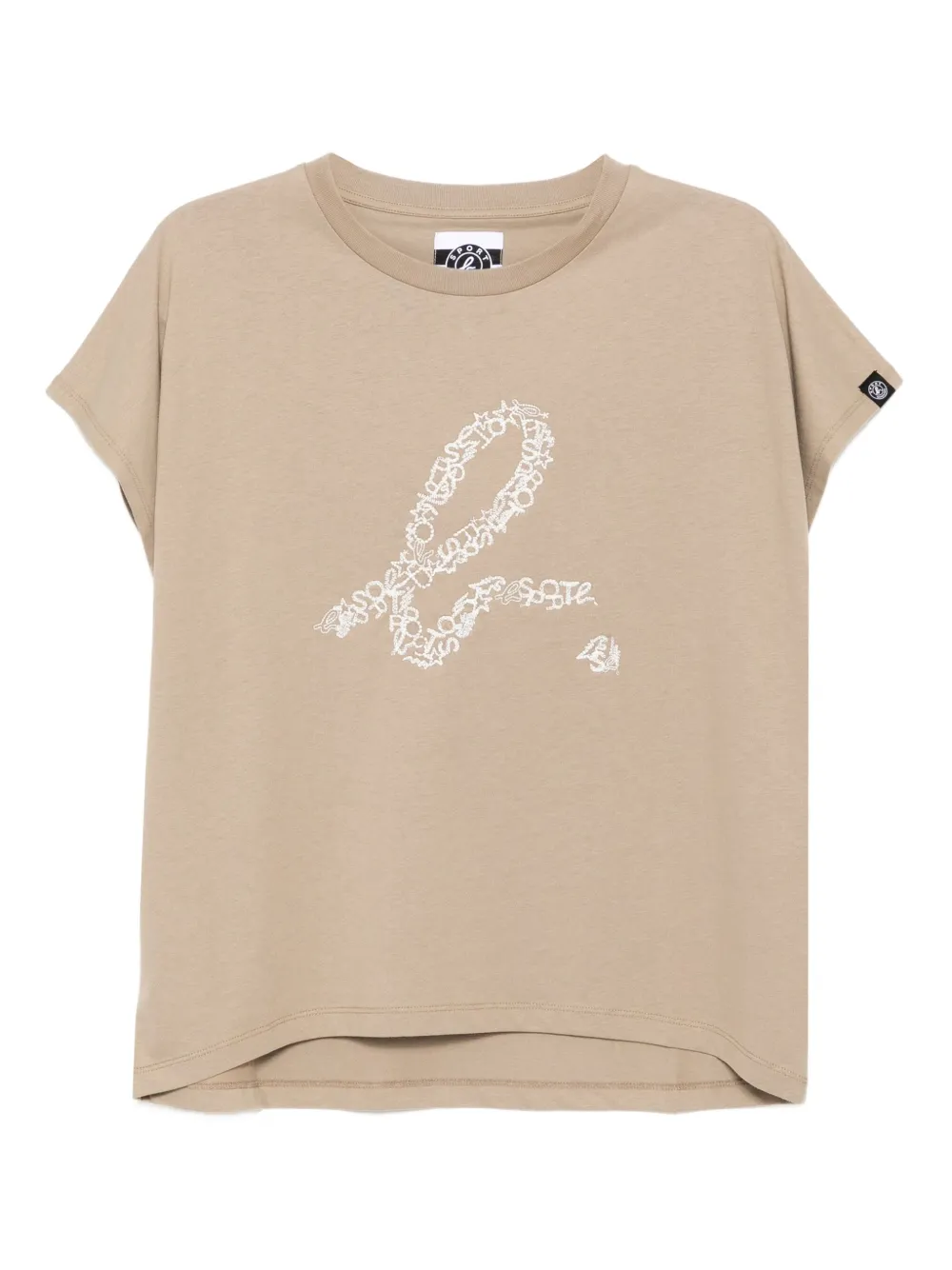 SPORT b. by agnès b.  embroidered-logo cotton T-shirt | Brown | Image 1