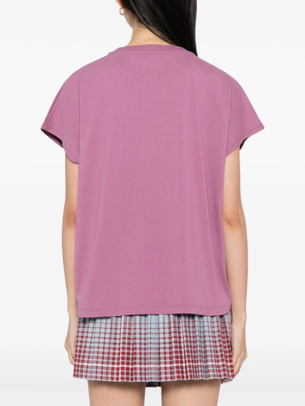 Sport B. By Agnès B. Embroidered-logo Cotton T-shirt In Purple