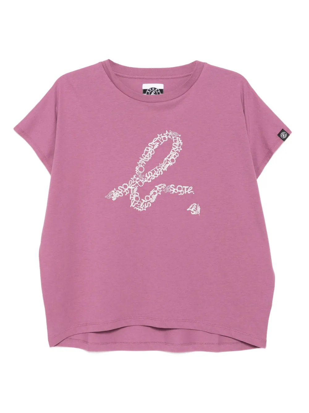 Sport B. By Agnès B. Embroidered-logo Cotton T-shirt In Purple
