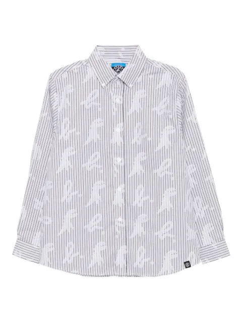 SPORT b. by agnès b. logo-print striped shirt