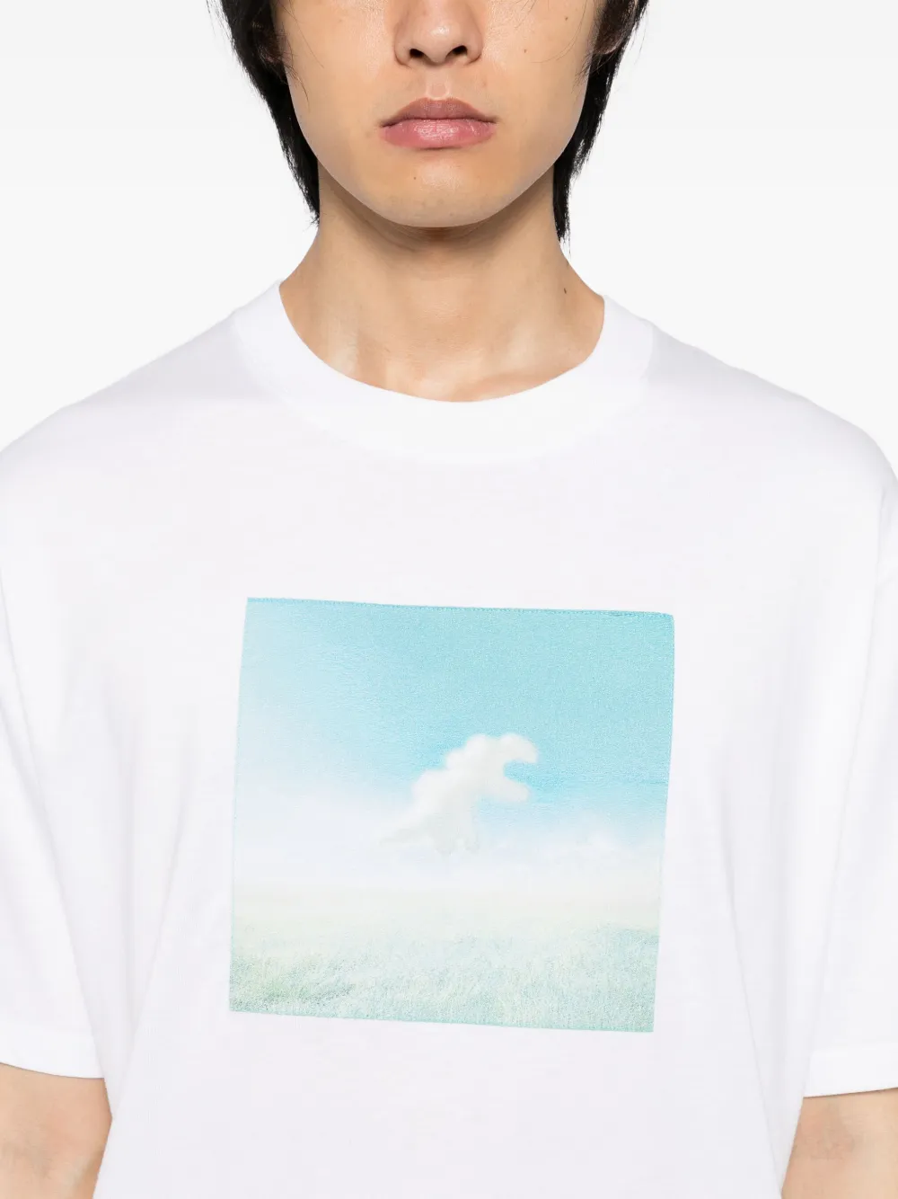 Sport B. By Agnès B. Dino Cloud T-shirt In White