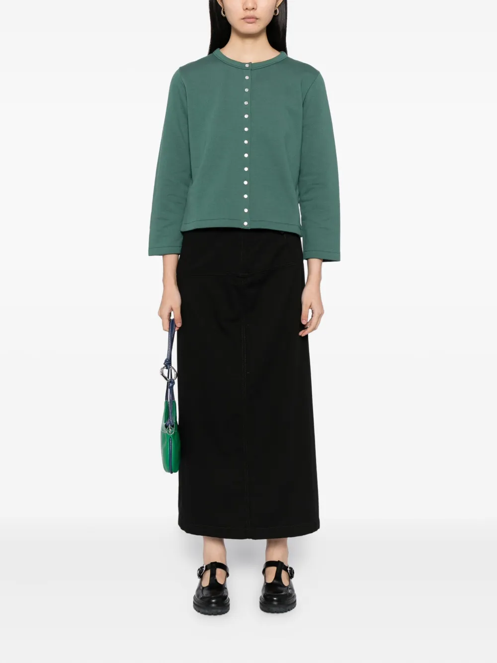 agnès b.  snap cotton cardigan | Cardigans | Image 2