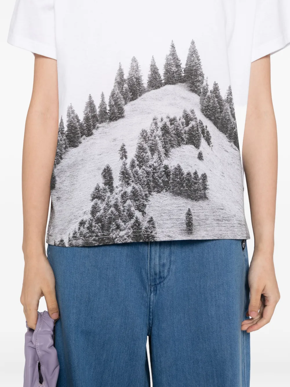 Sport B. By Agnès B. Dino Forest T-shirt In White
