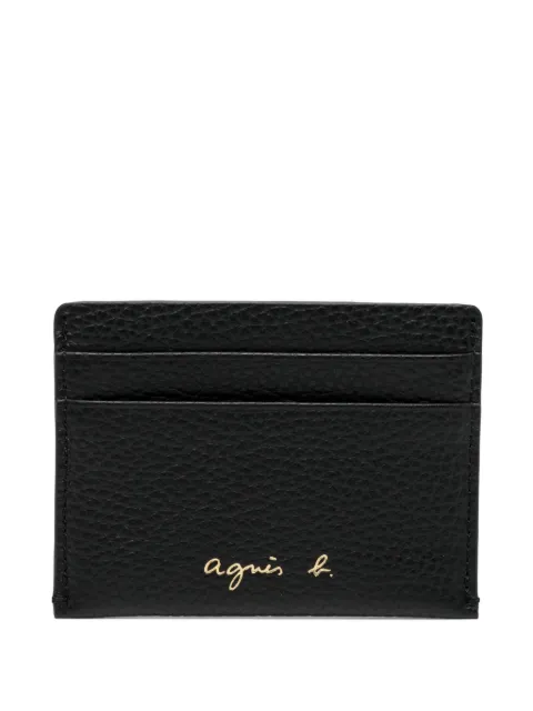 agnès b. leather cardholder