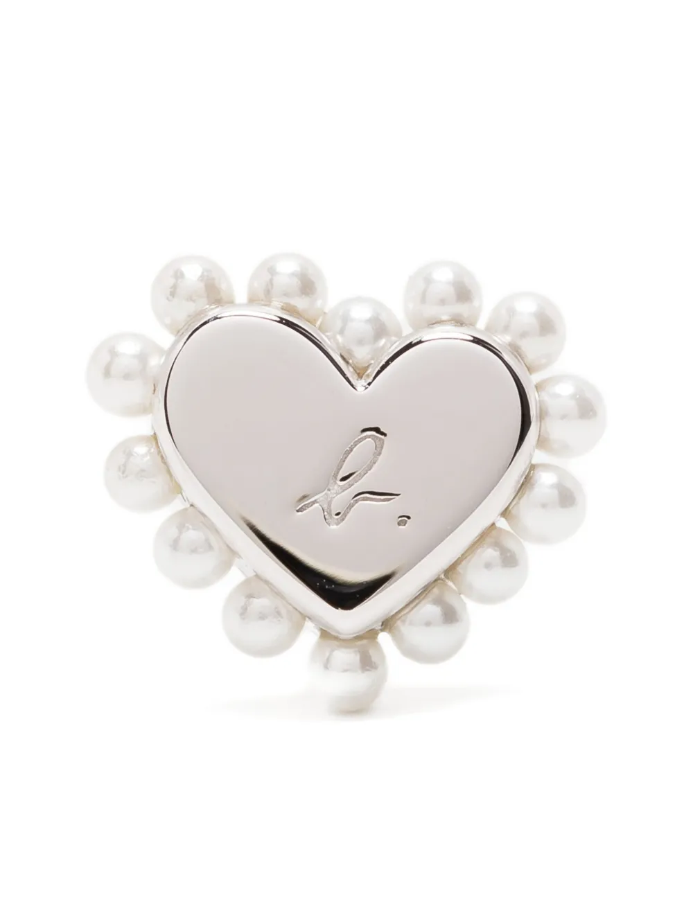 Agnès B. Timeless Love Earrings In White