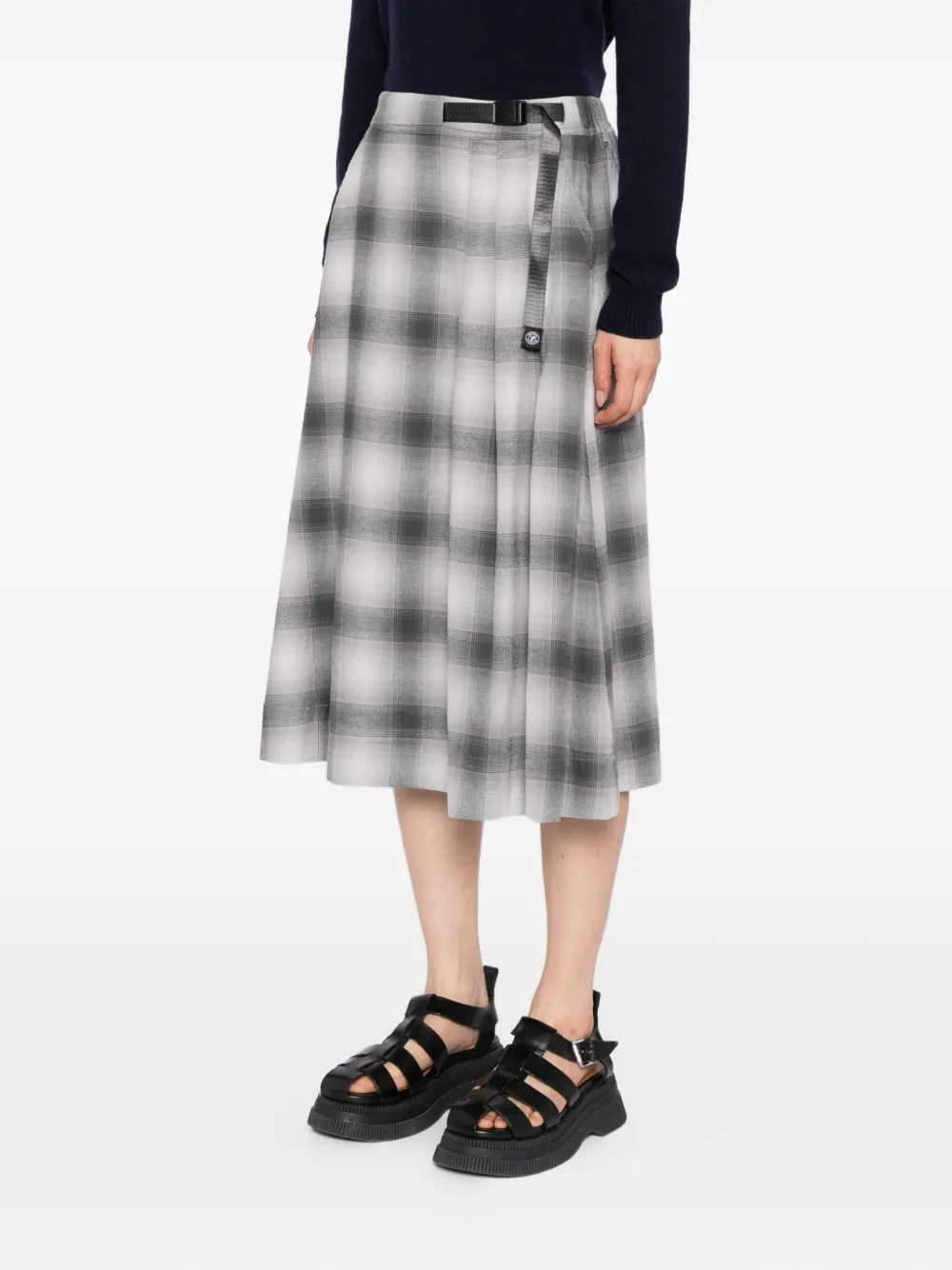Sport B. By Agnès B. Checkered Plaid Skirt In Multi