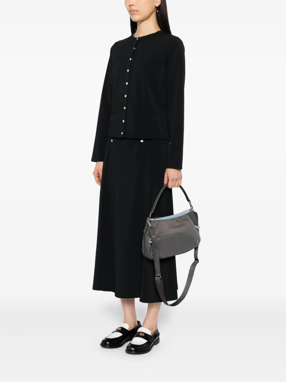 Agnès B. 2-way Shoulder Bag In Gray