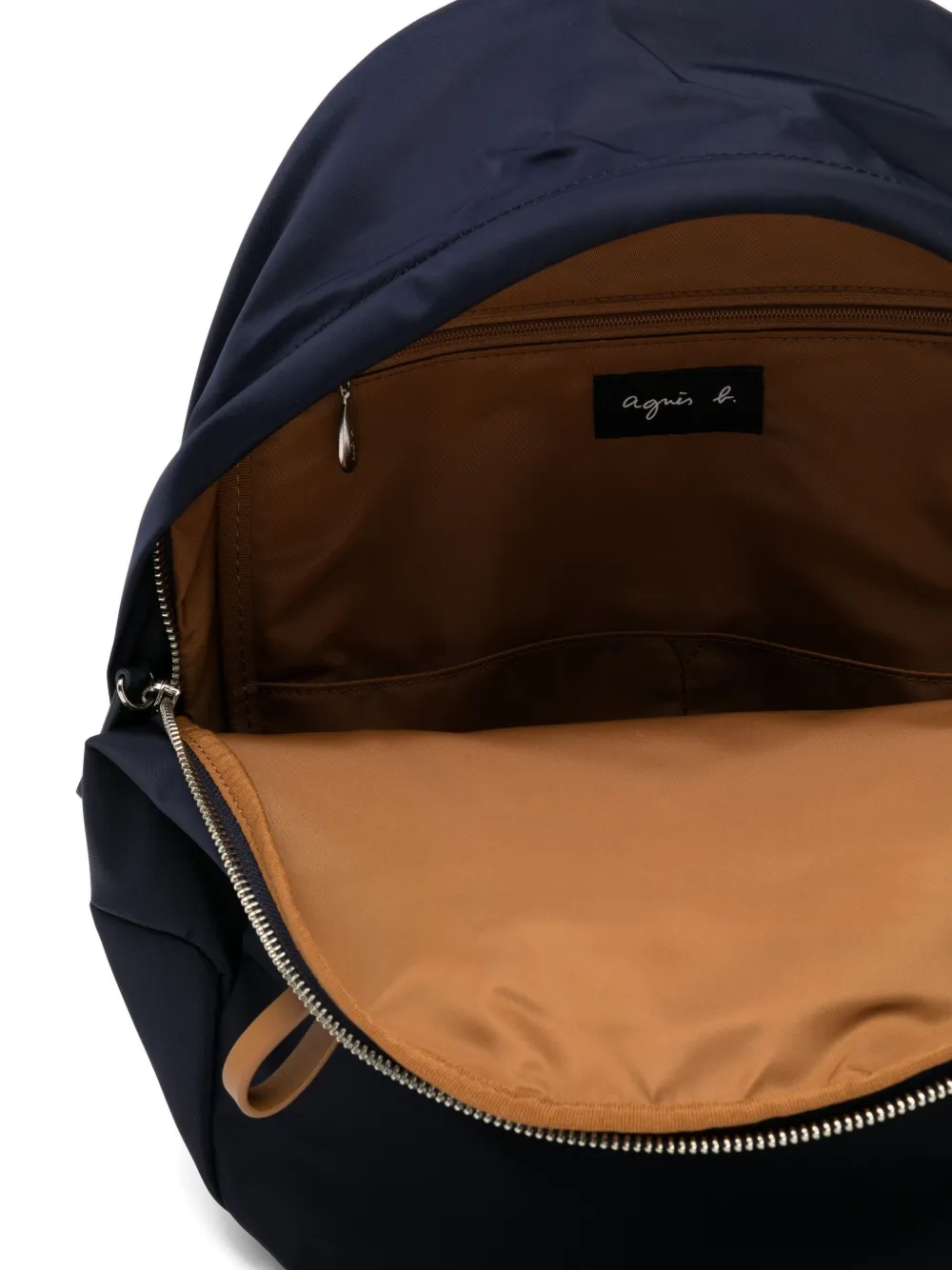 Agnès B. Top-handle Zip-top Backpack In Blue