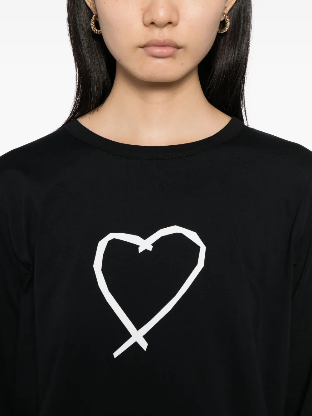 Agnès B. Graphic-print Cotton T-shirt In Black