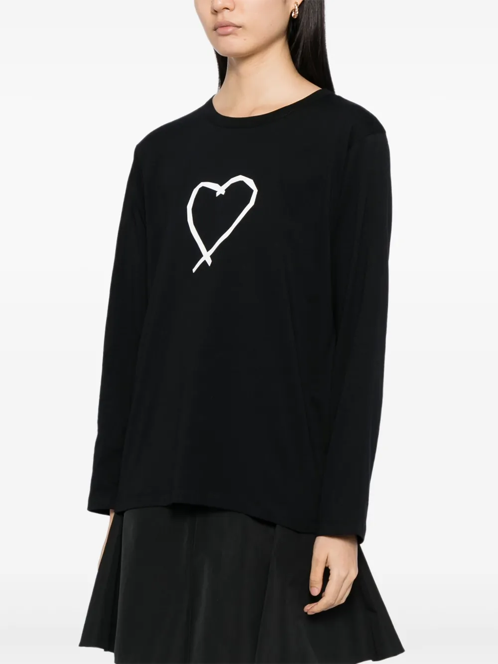 Agnès B. Graphic-print Cotton T-shirt In Black