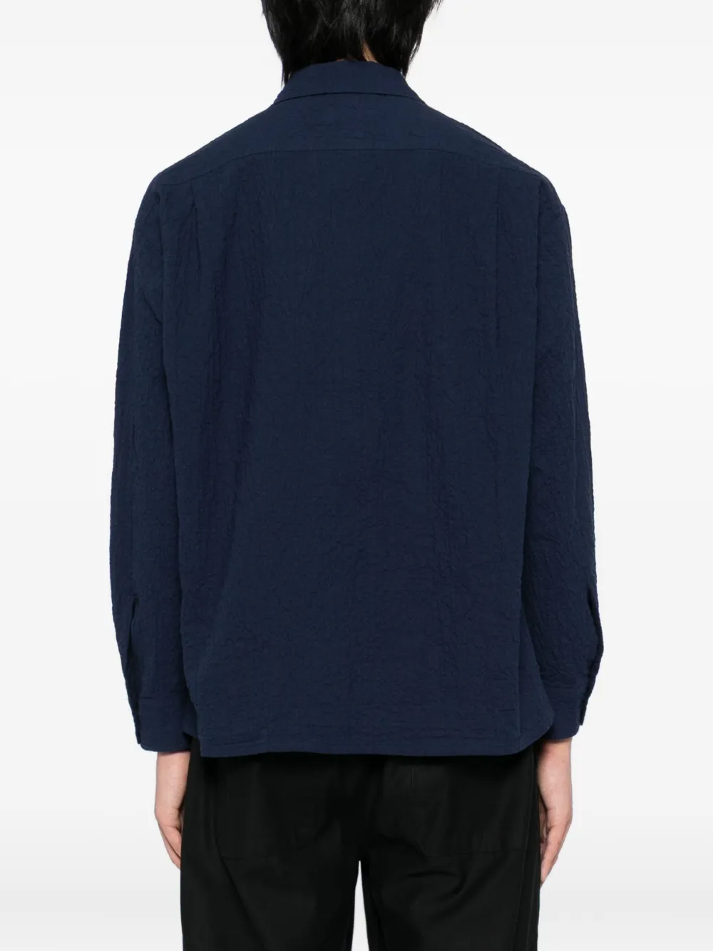 SPORT b. by agnès b. Seersucker overhemd Blauw