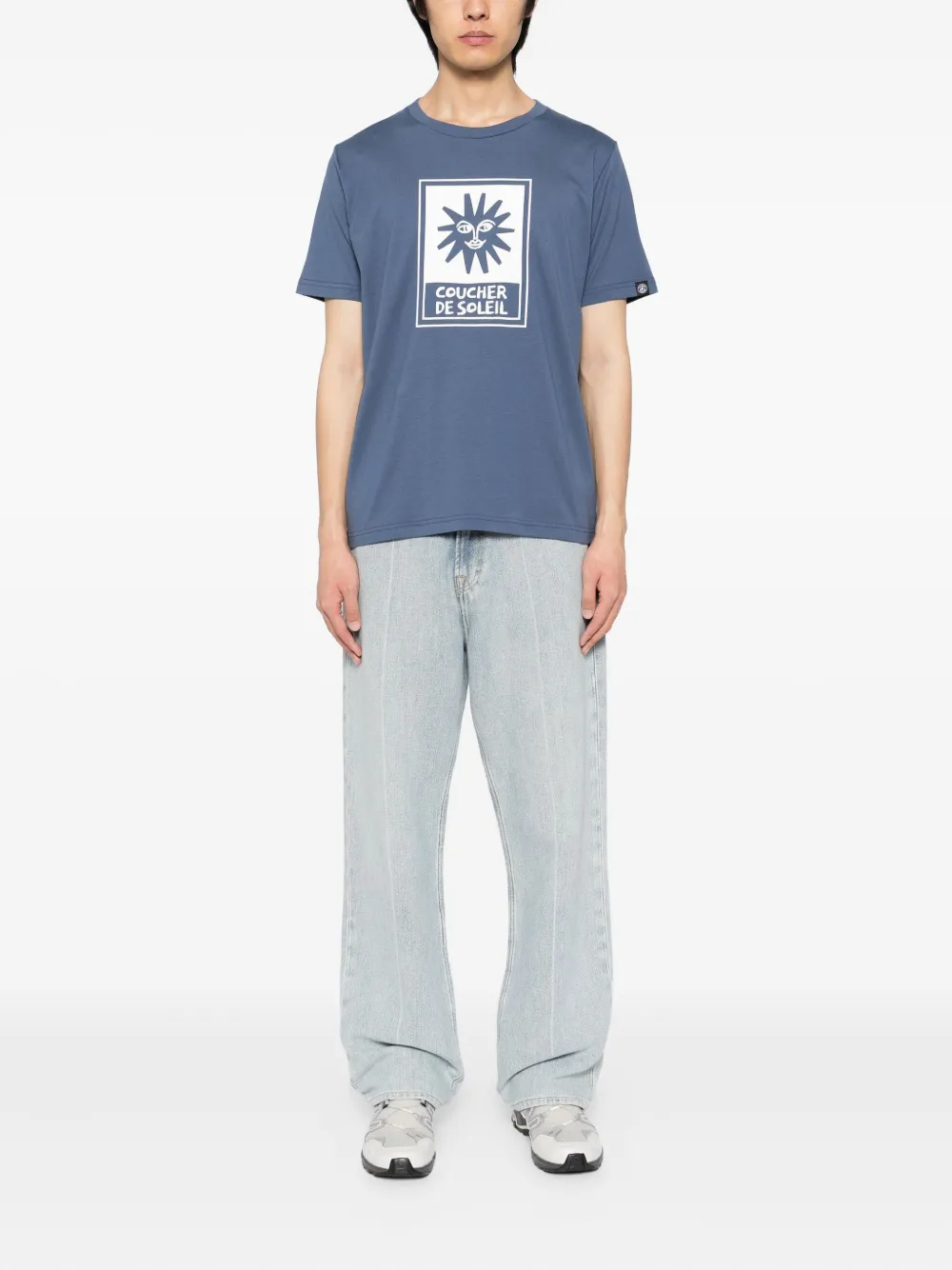 SPORT b. by agnès b. T-shirt met zonsondergangprint - Blauw