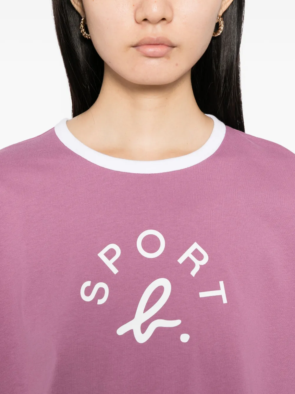 Sport B. By Agnès B. Logo-print T-shirt In Purple
