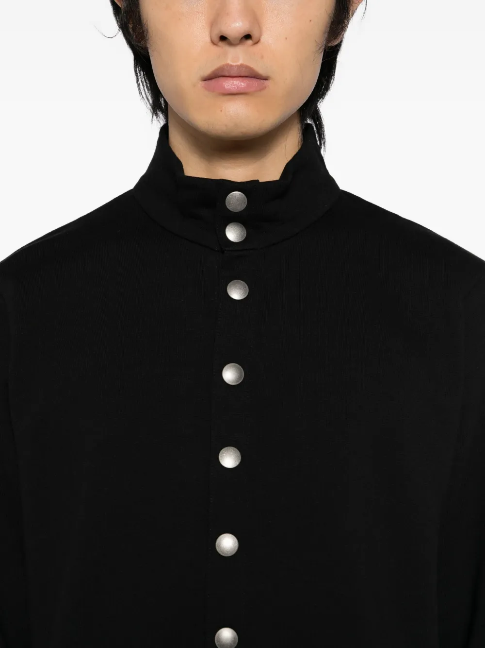 Agnès B. Cotton High-collar Sweatshirt In Black