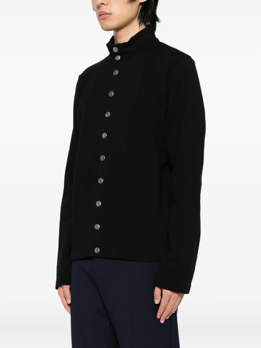Agnès B. Cotton High-collar Sweatshirt In Black