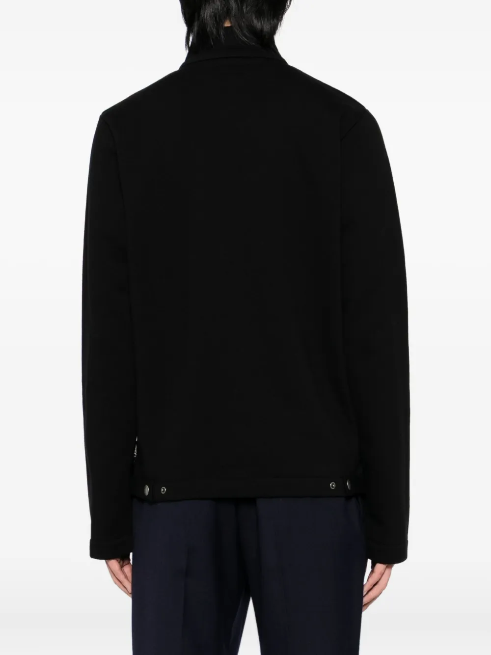 Agnès B. Cotton High-collar Sweatshirt In Black