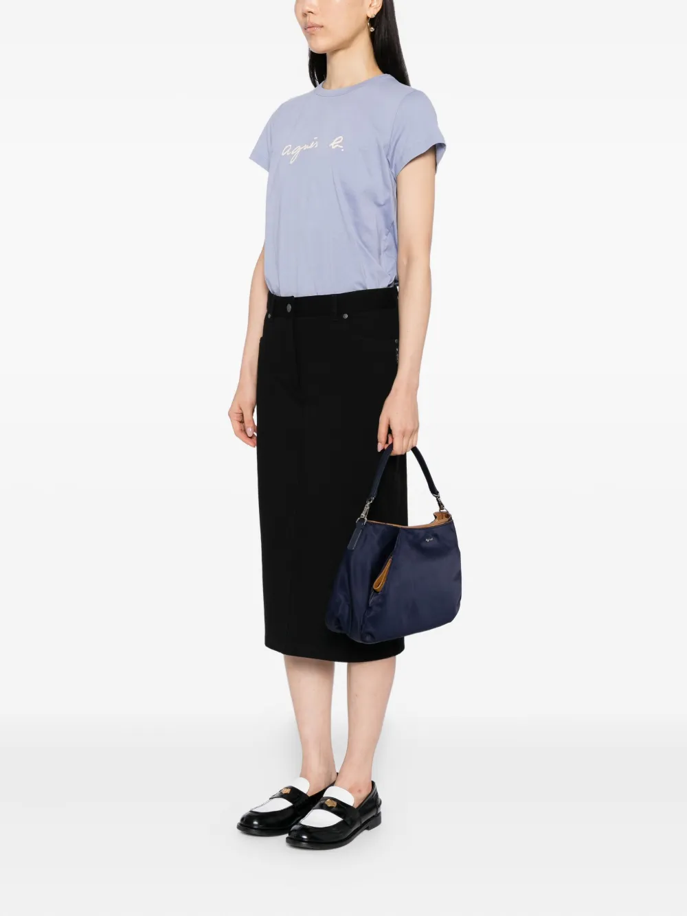 Agnès B. 2-way Shoulder Bag In Blue