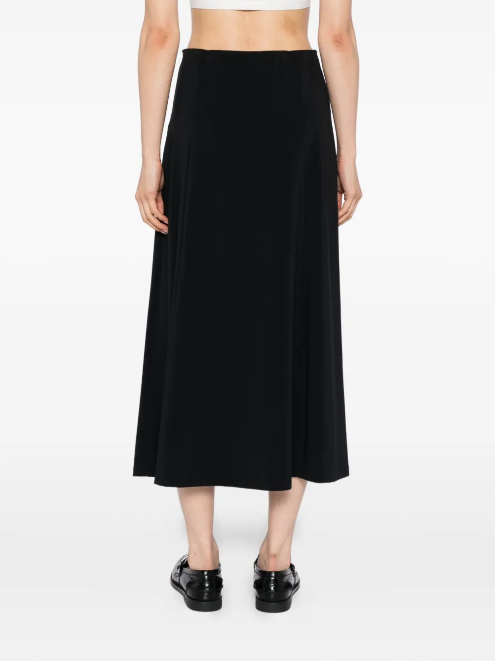 Agnès B. A-line Long Skirt In Black