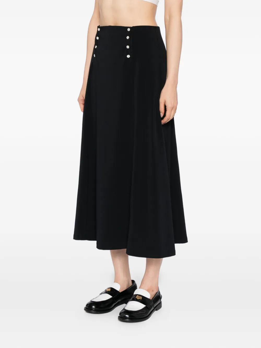 Agnès B. A-line Long Skirt In Black