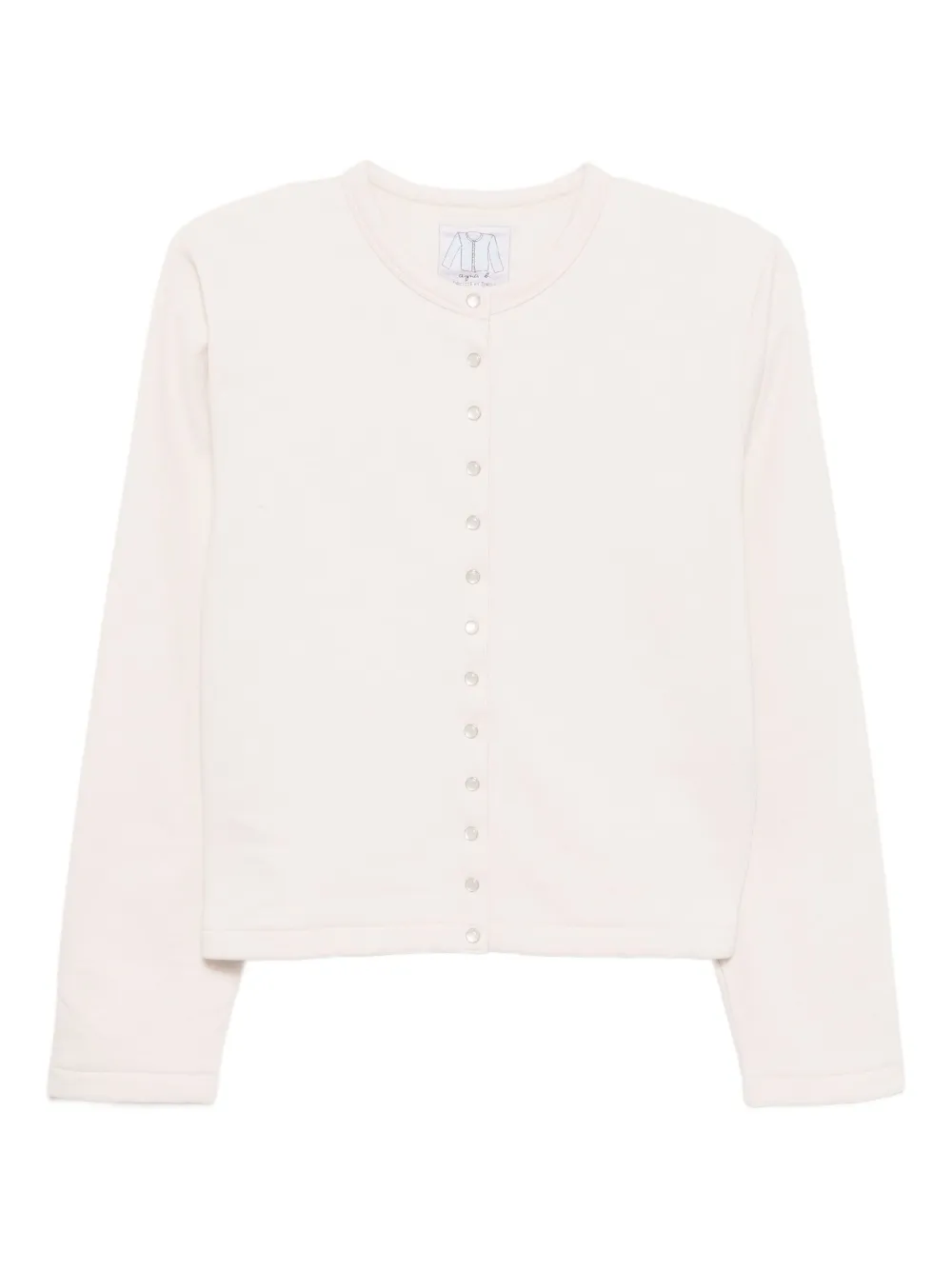 agnès b.  snap cotton cardigan | Neutrals | Image 1