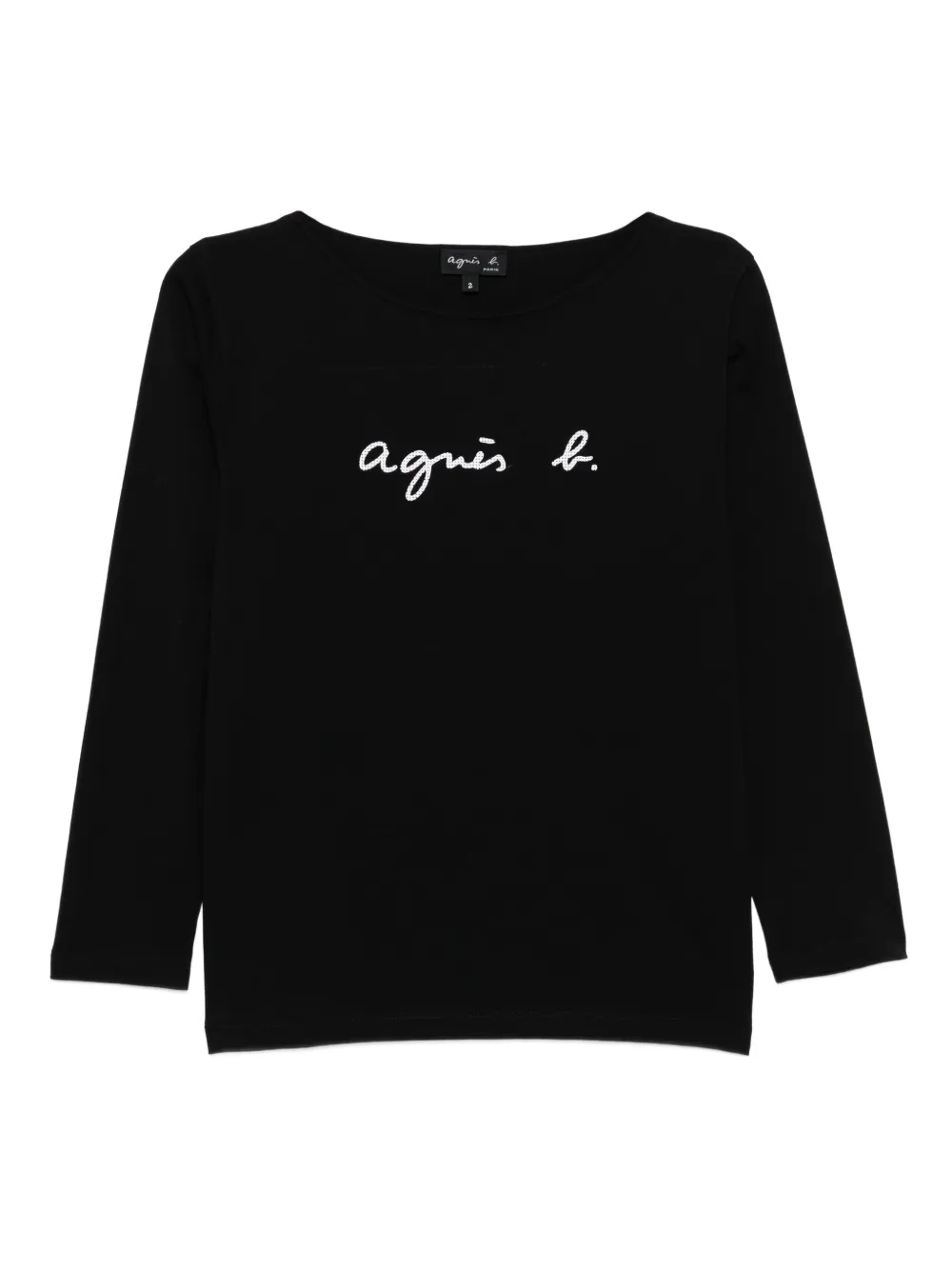 agnès b.  new-logo T-shirt | Black | Image 1