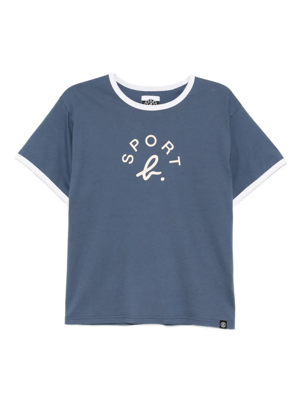 SPORT b. by agnès b.  Ringer logo T-shirt | Blue | Image 1