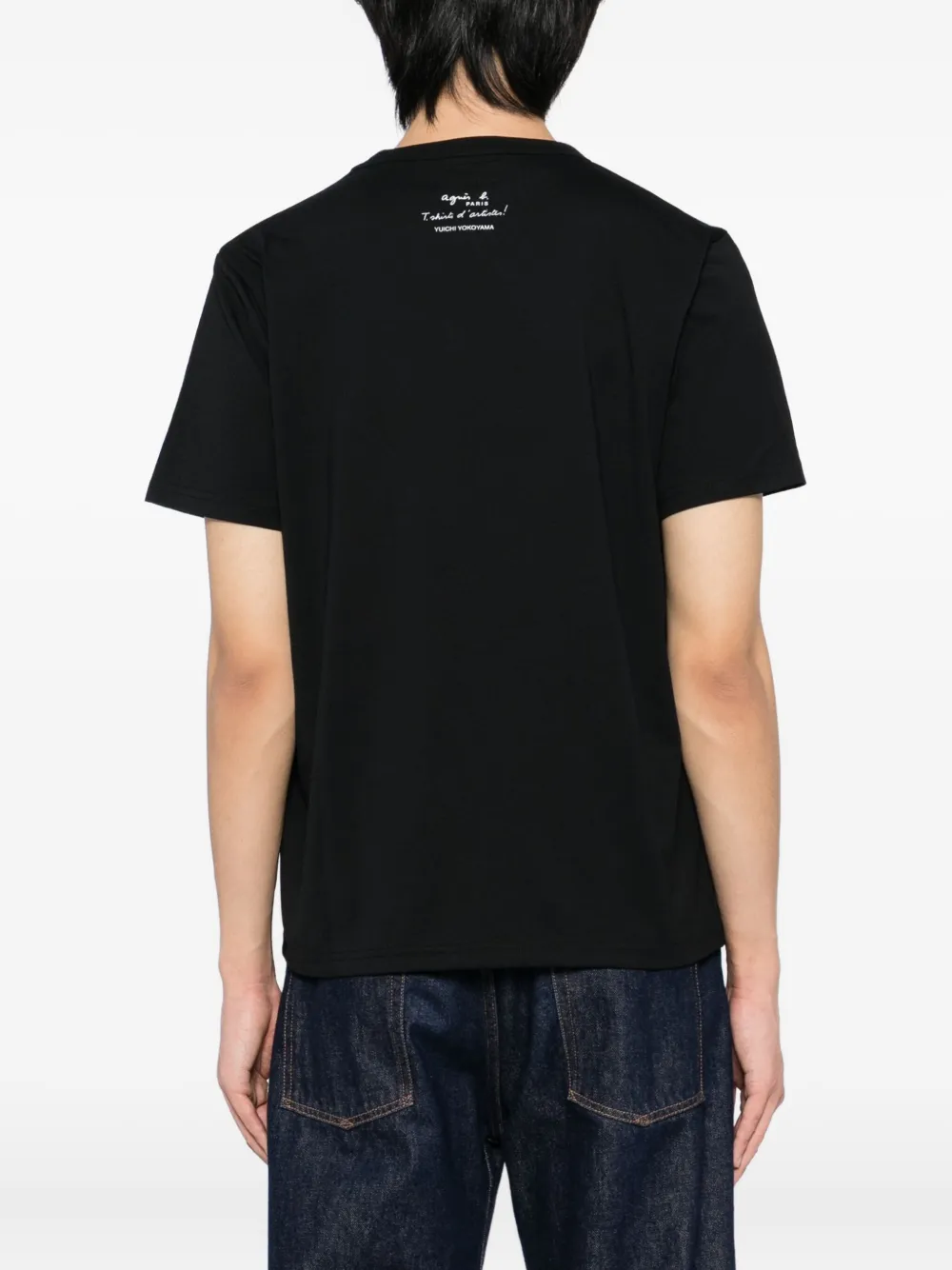 Agnès B. X Yuichi Yokoyama Printed T-shirt In Black