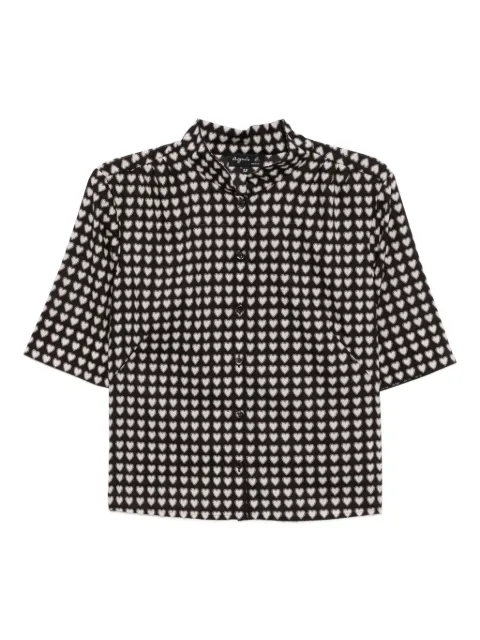 agnès b.  Ginette heart-print shirt
